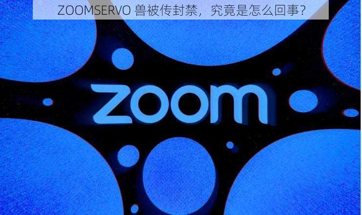 ZOOMSERVO 兽被传封禁，究竟是怎么回事？